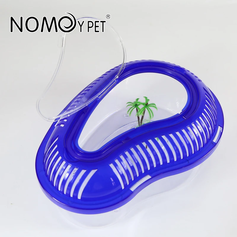 NOMOY PET reasonable price large size portable transparent plastic turtle tank for tortoise terrapin