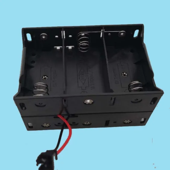 4.5V Plastic Waterproof R20P LR20 3D 3 D Cell Battery Holder Case Storage Box with cover switch for Outdoor Light Strip