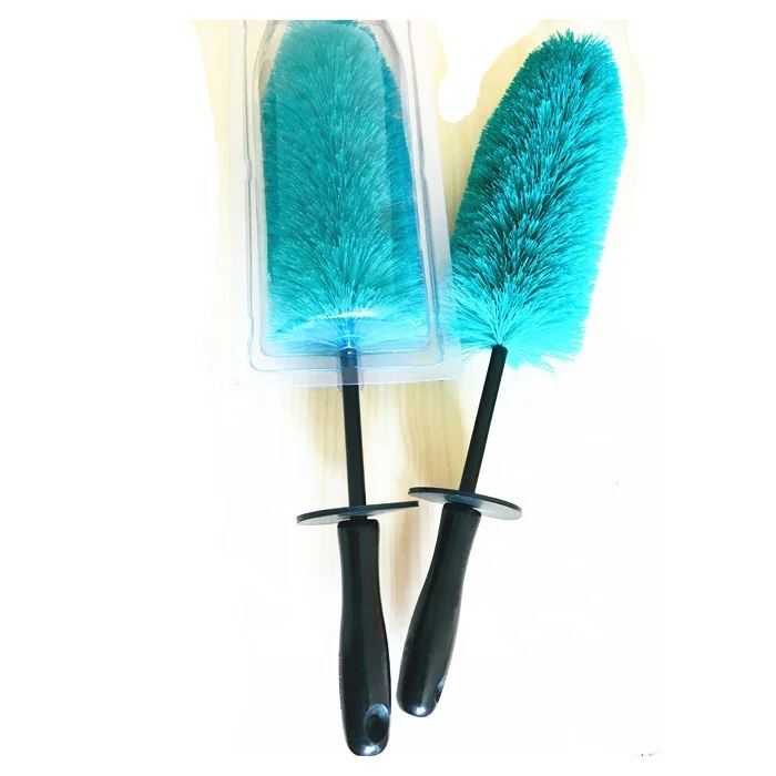 high quality car wheel rims clean brush with new design x pp bristles for auto vehicle detailing washing tool