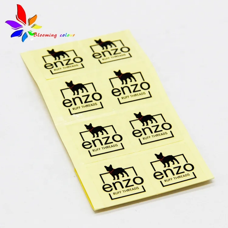 Custom printed clear transparent self adhesive label stickers