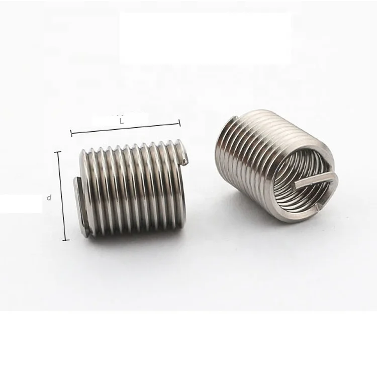 Threaded Repair Fasteners m4*0.7*1.5D Helical Thread Insert Used For Aluminium Products