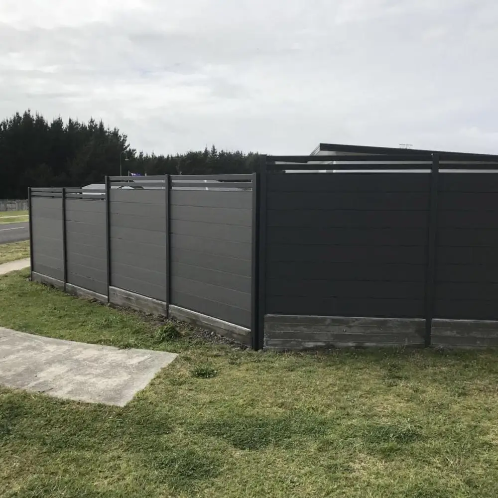 
Top Quality Super shock resistant Aluminum Post Wood Plastic Composite WPC Fence 