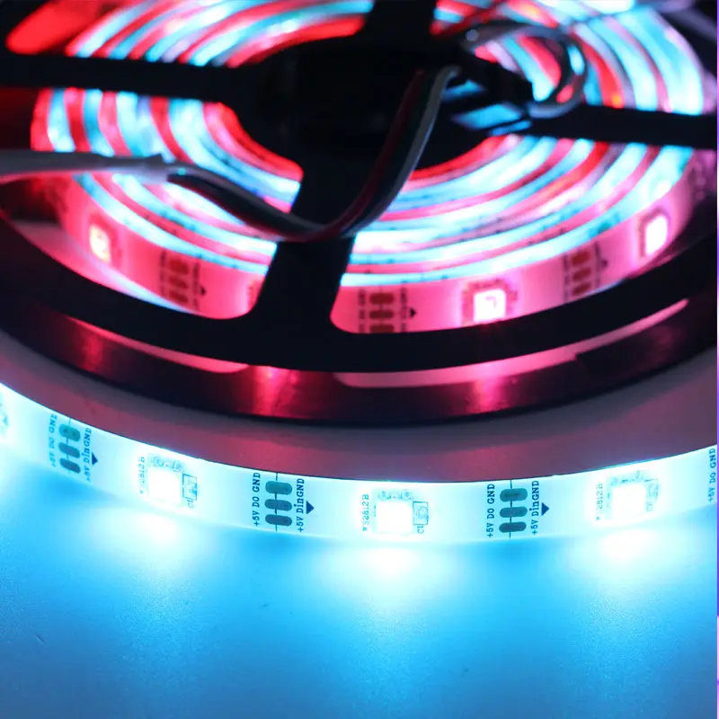 CE ROHS 16.4ft 5M ws2814 Silicon rubber cover 5050 smd 300LEDs/roll RGBW sk6812 strip led light