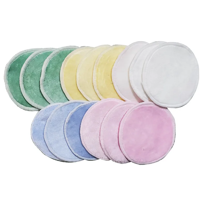 magic Reusable bamboo cotton make up remover pad washable With Laundry Bag