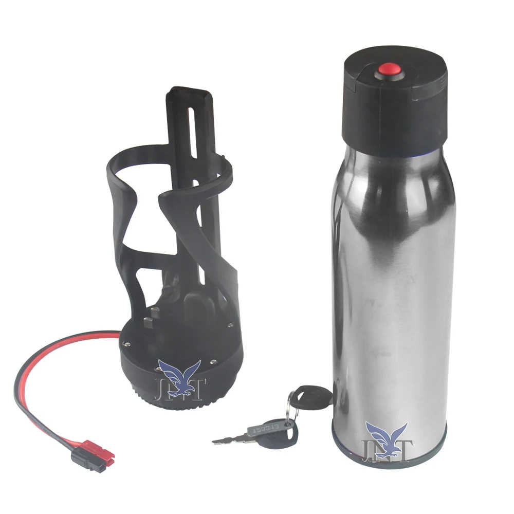 Mini electric bicycle water bottle 36v 7ah ebike battery with charger for 250-500W motor
