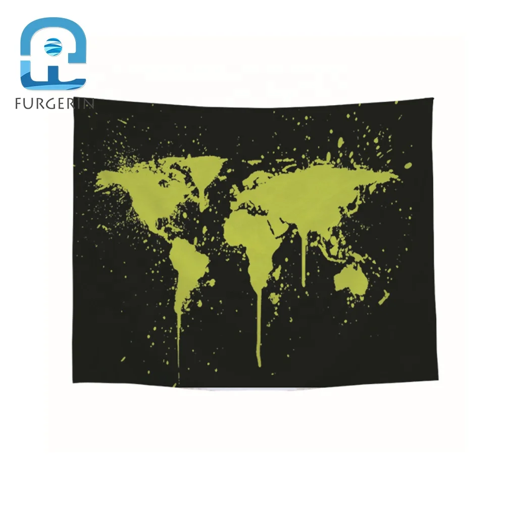 World Map Wall Tapestry Hanging Blanket Wall Cloth Dorm Decor Decoration Tapestry Wall Art Paintings Tapestries For Bedroom