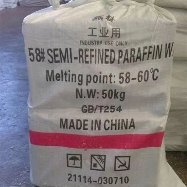 
Best price semi/fully refined paraffin wax 56/58/60/62 