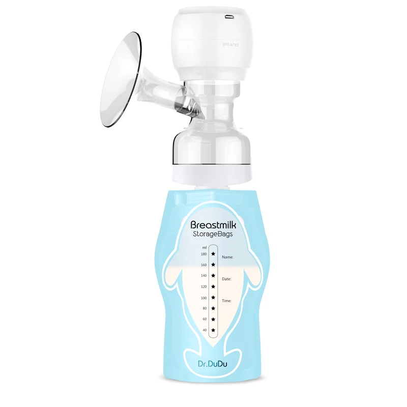 180ml fashion 2020 hot baby breast milk storage bags BPA free with twist top