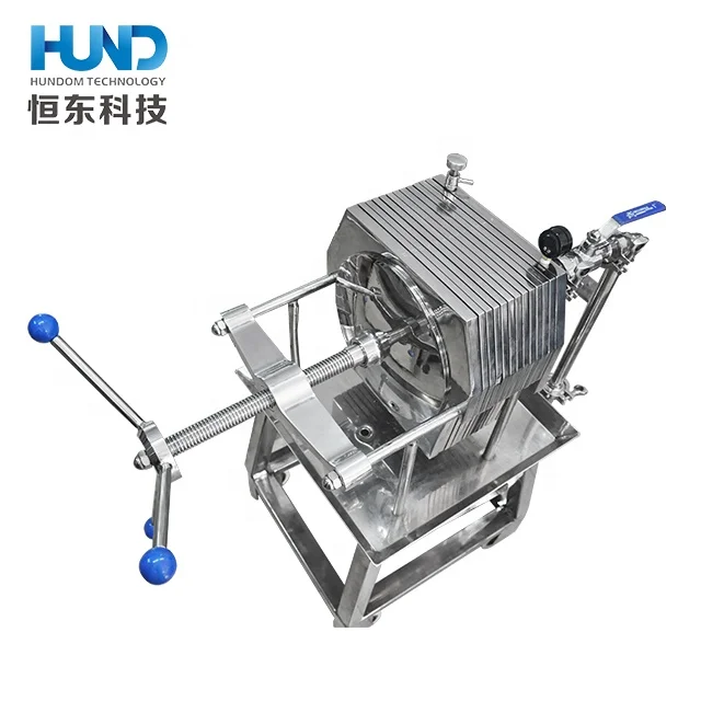 Stainless Steel Beer Plate Frame Filter With Electric Pump/Wine Press Filter/Juice Honey Syrup Filter