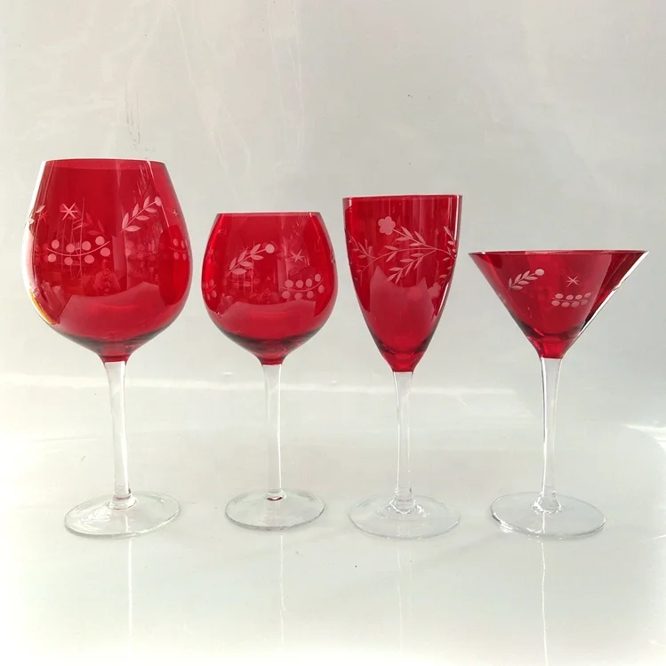 red color martini glass and 30oz wine glasses set of 4 (62081534817)