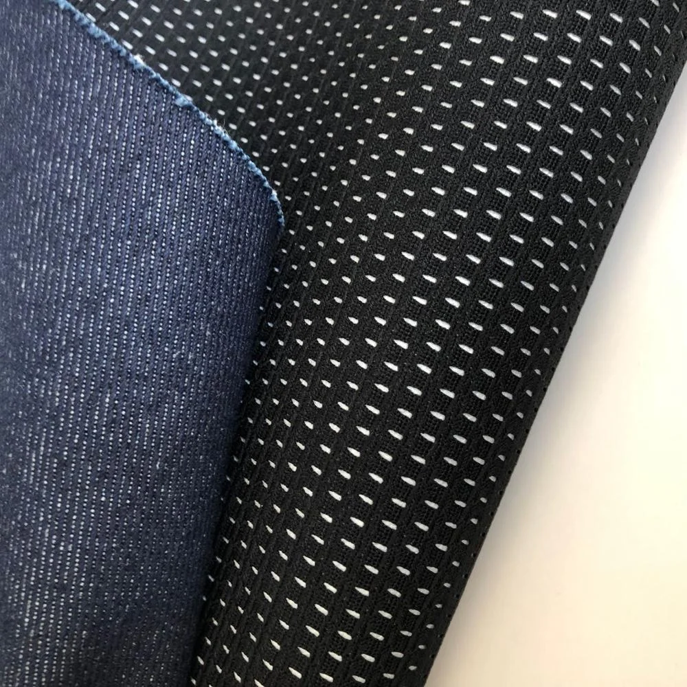 New high-end fabrics 97%cotton 3%spandex  denim kevlar mesh with waterproof TPU milky film for Motorcycle clothing and overalls