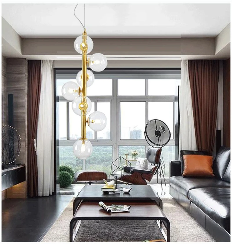 Modern cone glass pendant light Bubble Chandelier Art Glass Bowl Pendant Light