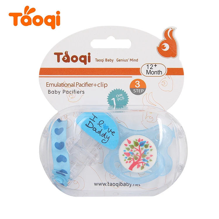 Food Grade Baby Pacifier with Pacifier Clip Wholesale