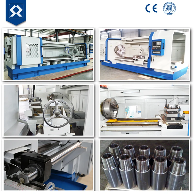 
New cnc torno QK1313 cnc metal pipe threading lathe machine tool bed 
