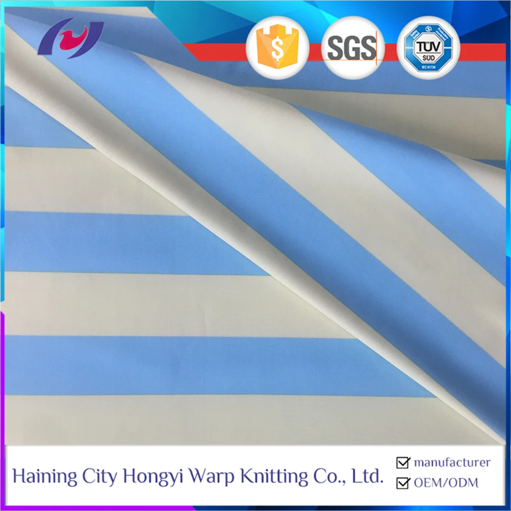 Black Printed Polyester Spandex 85 polyester 15 Spandex Yarn Fabric