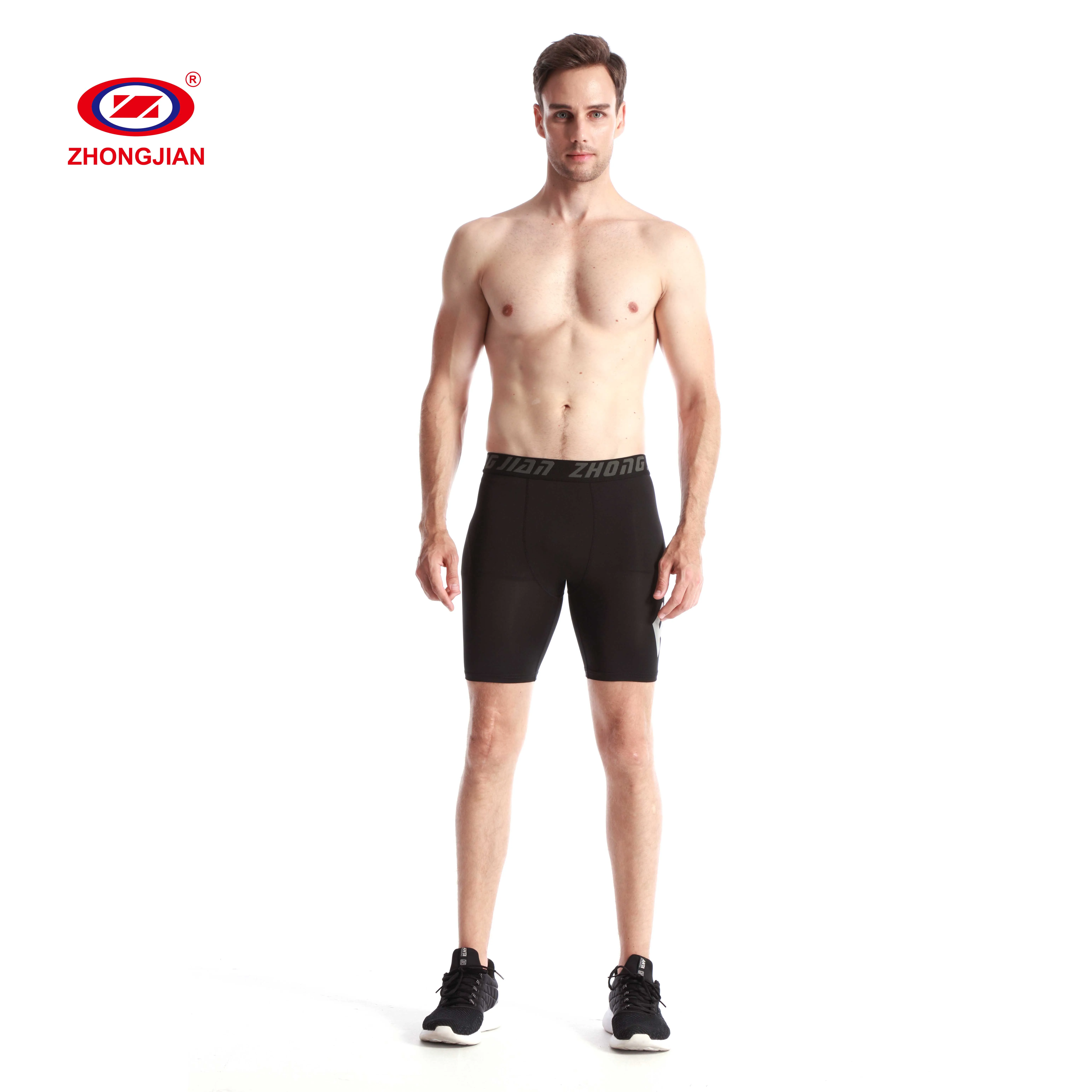 activewear blank compression mens gym tight plain yoga sweat shorts
