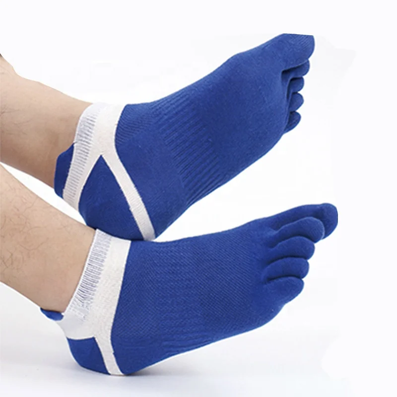 
Wholesale hotsale custom sports coolmax running half toe socks men 