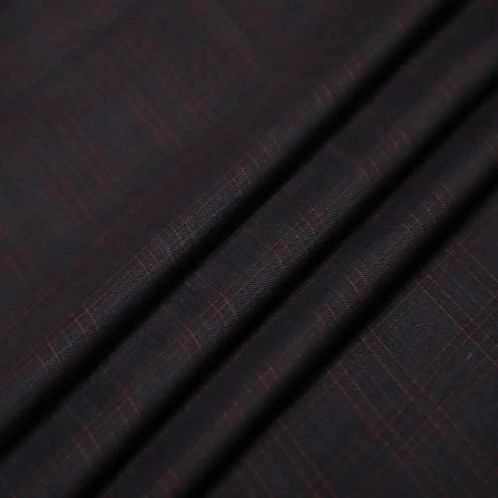 High quality wholesale houndstooth design wool rayon suiting fabric