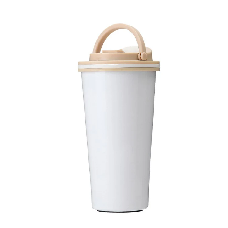 High Quality Stainless Steel Vacuum cup Coffee Mug reusable Coffee Cup with Folding Handle