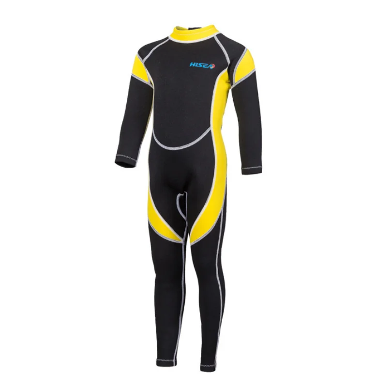 Kids Wetsuit Neoprene 2.5mm Thick Long Sleeve One Piece UV Protection Sun Protection Sunsuit Wetsuit for Girls Boys