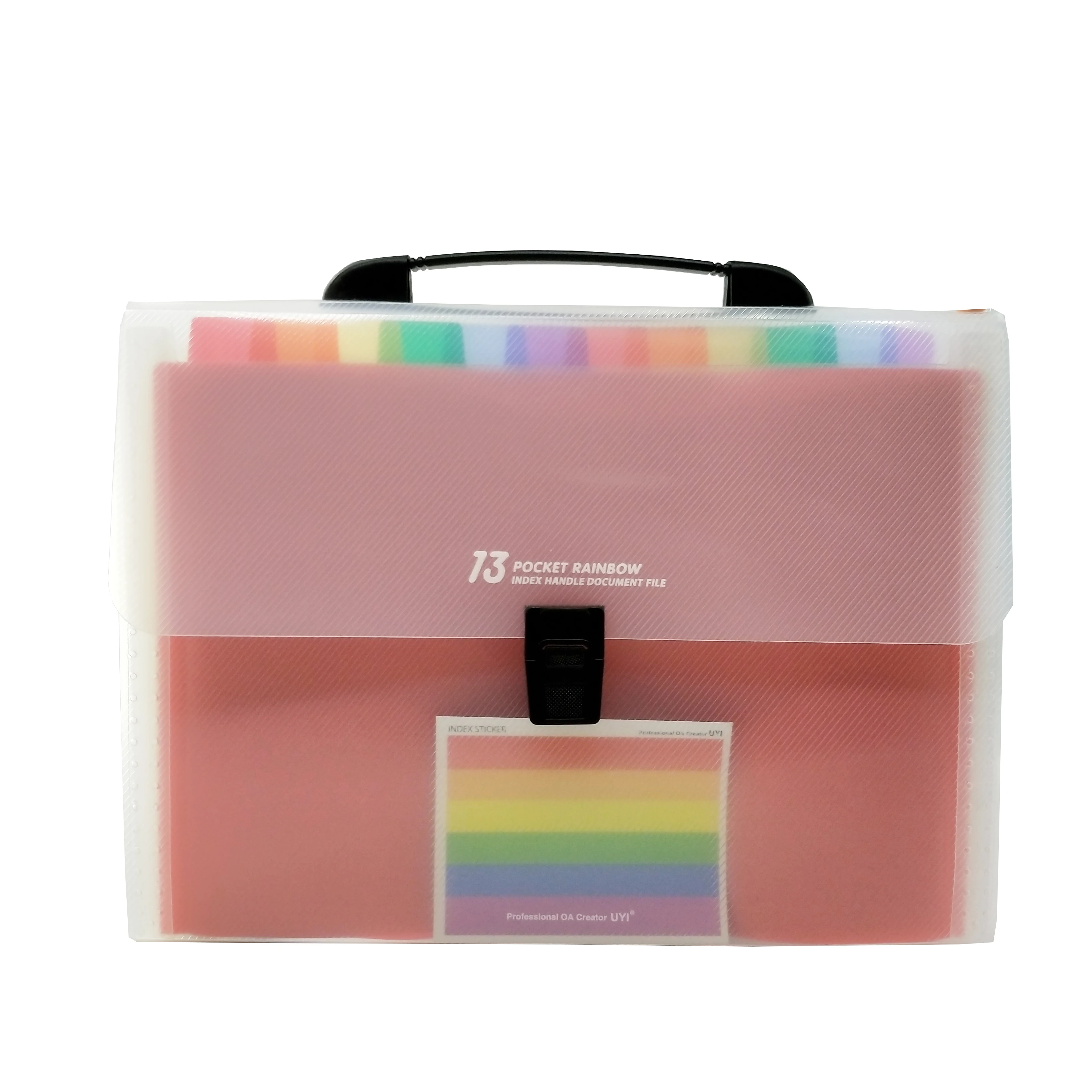 
13 Pockets Handle Portable Expandable Multicolor A4 Accordion File Folder for Business Office  (62101817411)