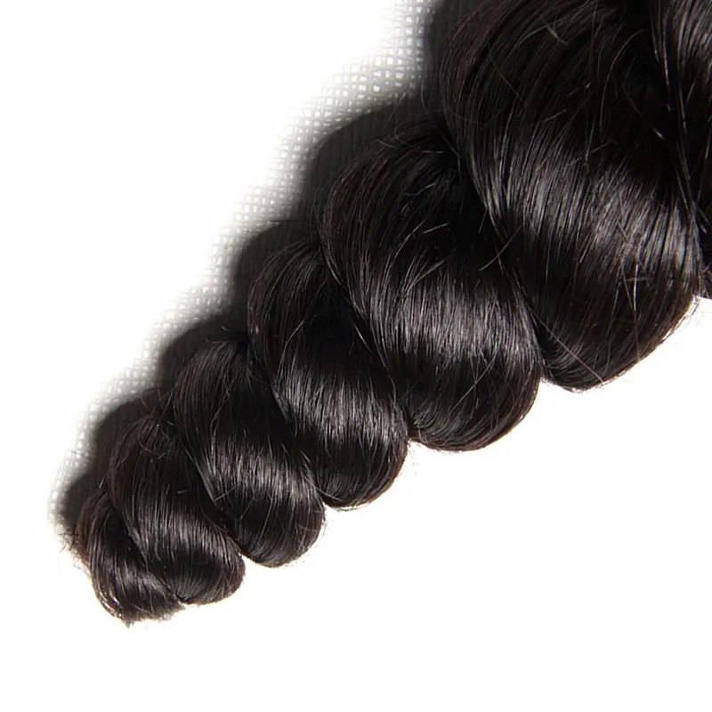 
Sunlight brazilian Remy Hair Loose Wave 3 Bundles With Closure,Cambodian Remy Hair Weave Vendor Bulk Extension 