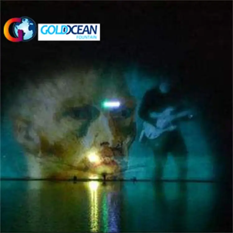 FREE DESIGN Outdoor Laser Green Light Water Projector Water Screen Movie