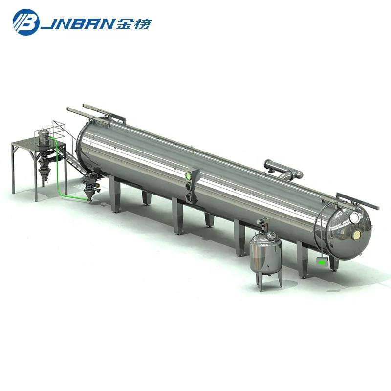 Vacuum malted chocolate drinks continuous belt dryer made in china