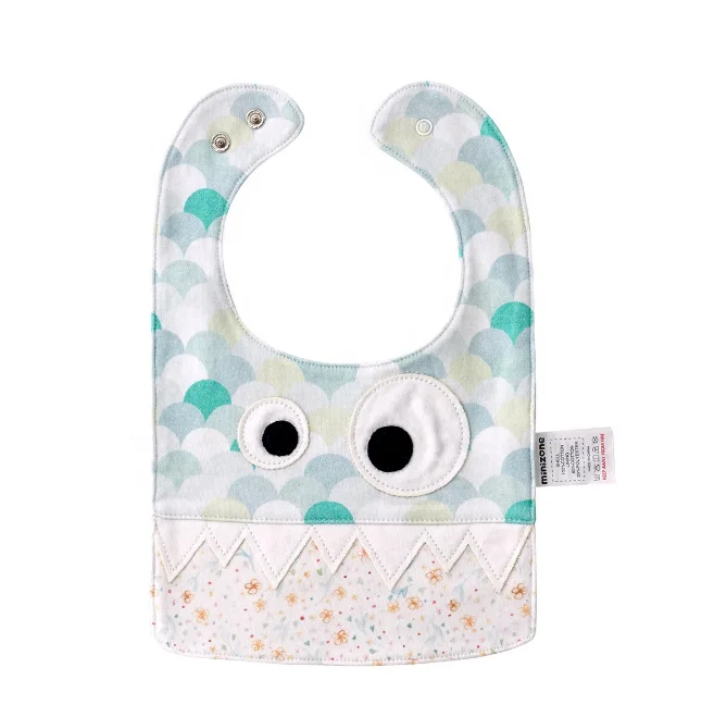 
Large baby bibs cute litter monster pattern all seasons muslin baby bibs 