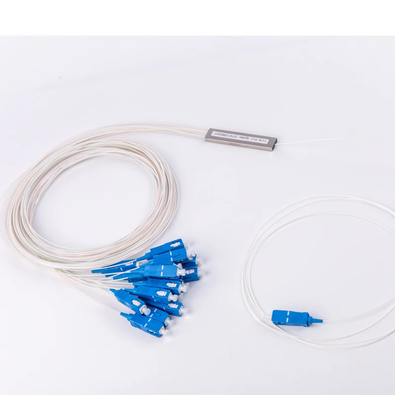 Рекламная цена 1x16 Оптическое волокно разделитель plc с разъемом SC/APC ABS для развертывания FTTX