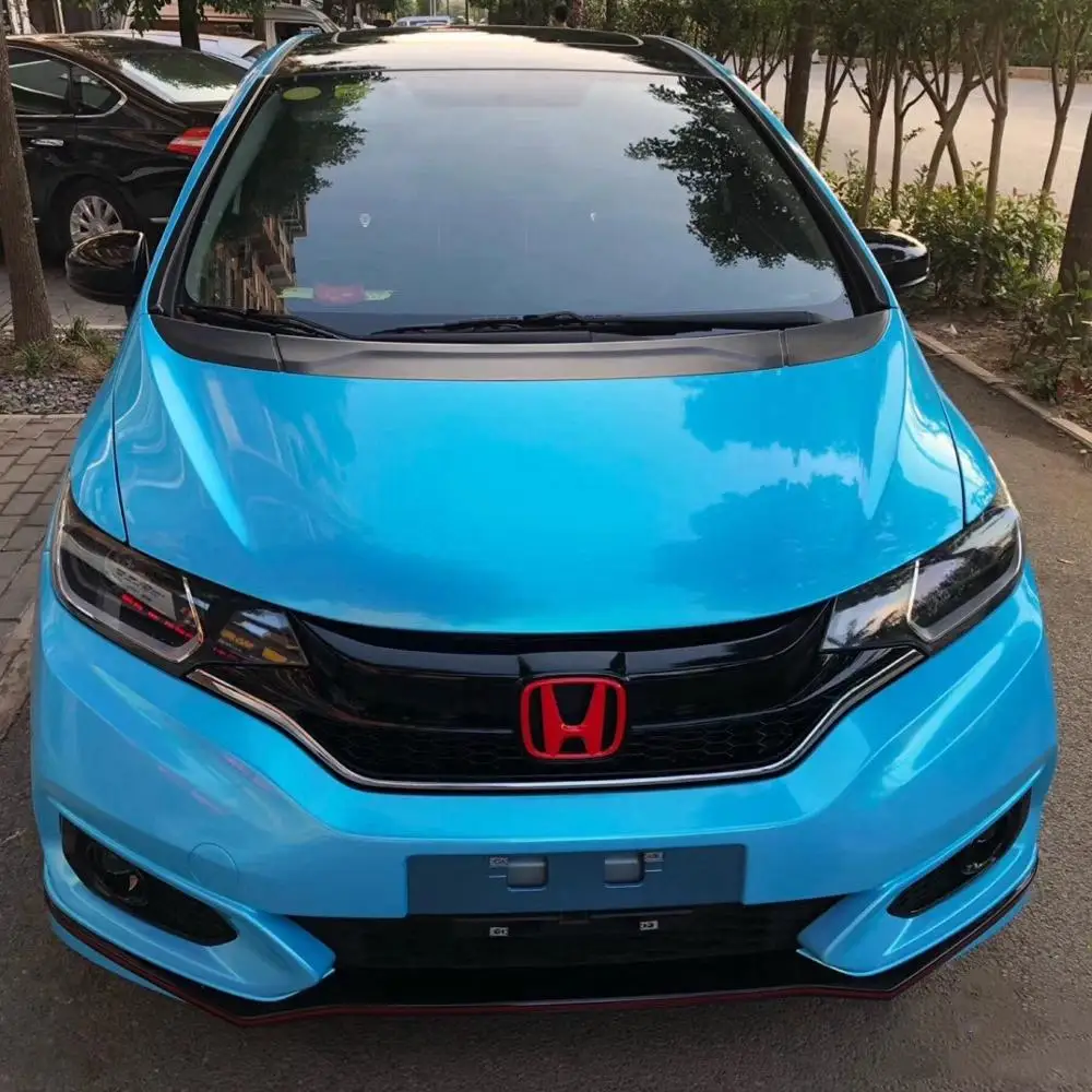 Хамелеон синий автомобиль обертывания жаропрочных Светоотражающие клейкие виниловые ленты