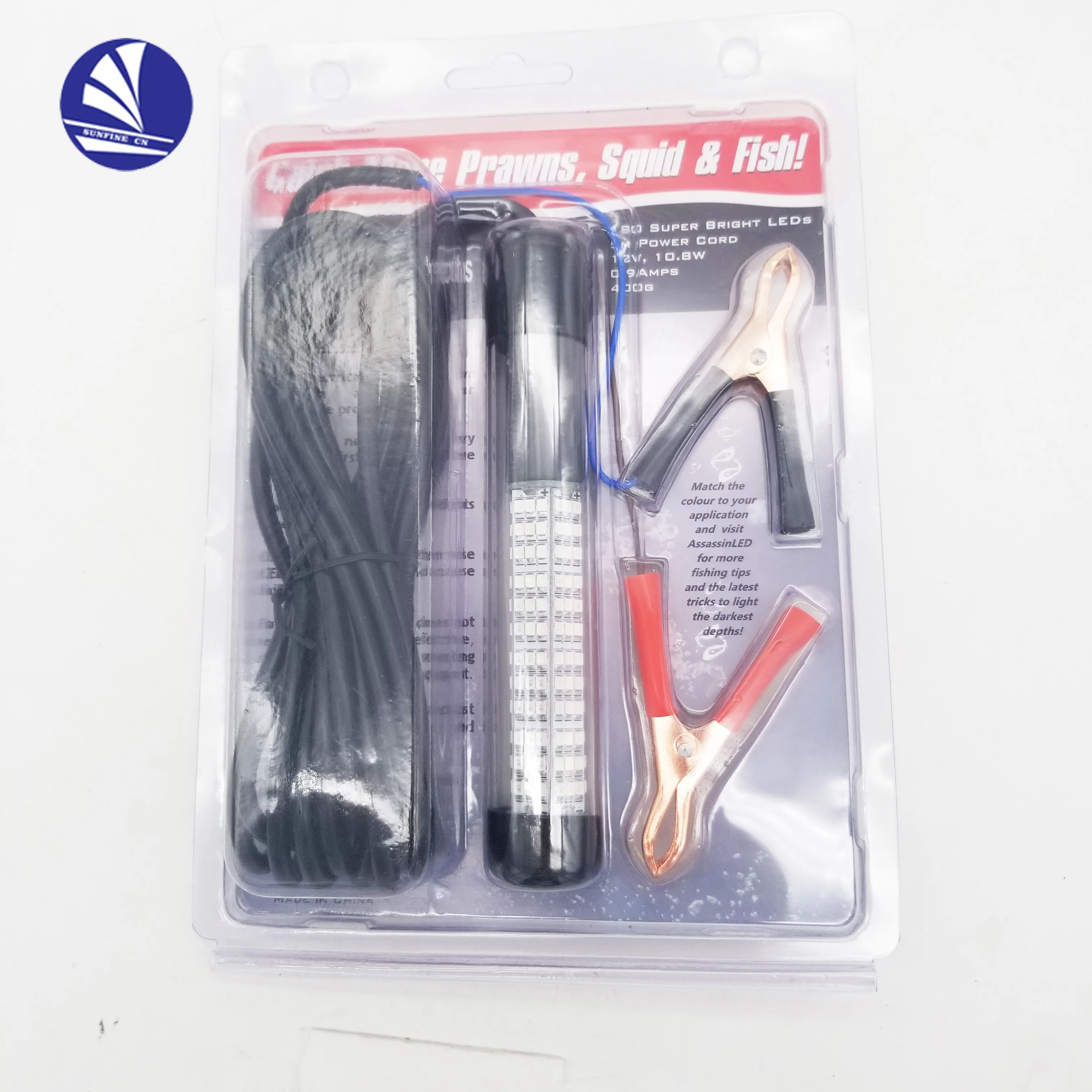 Outdoor 12V Underwater LED  squid fishing light for boat marine