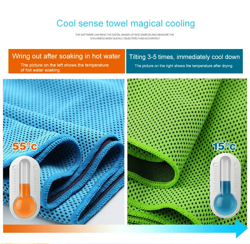 
2019 Amazon Hot Selling Gym Sports Quick Dry Bathroom 1 Piece Swimming Sport Running FAST DRY Towel ICE COOLING DRY Cold Towel 
