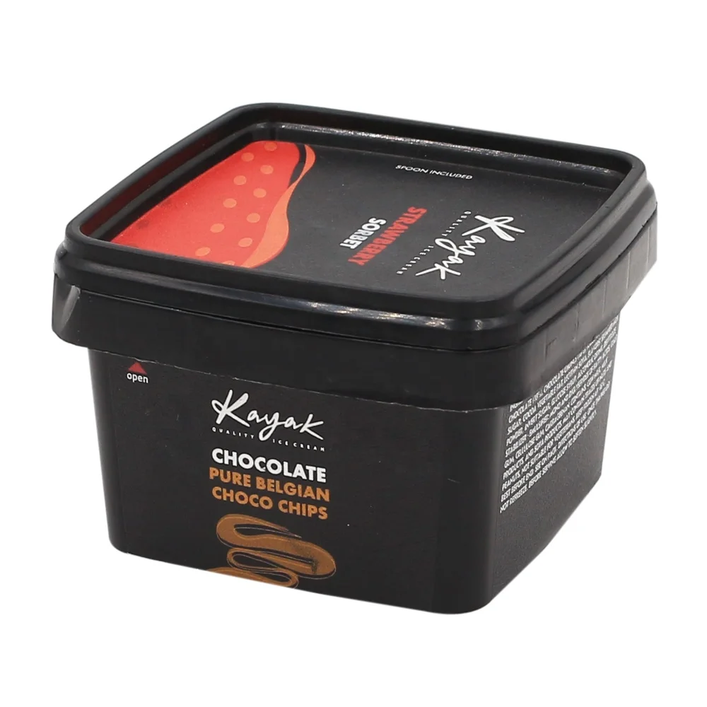 Promotion disposable 250g square custom logo IML pp plastic margarine container margarine container cheese container for packing