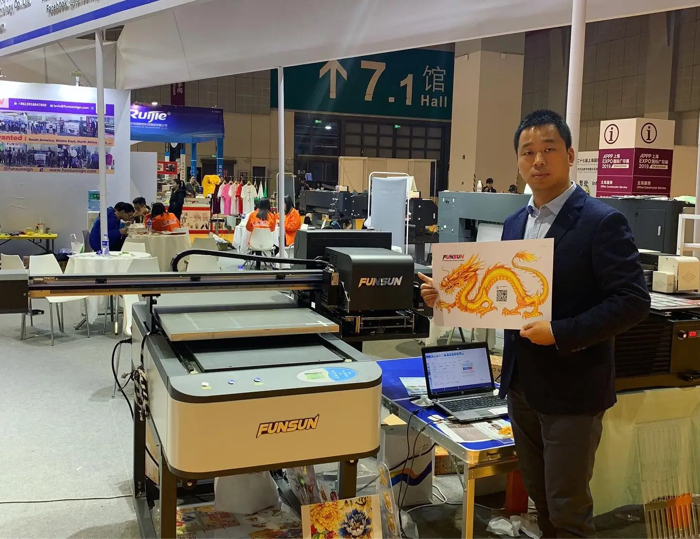 2019 newest Funsunjet A1 1440dpi metal photo printing machine
