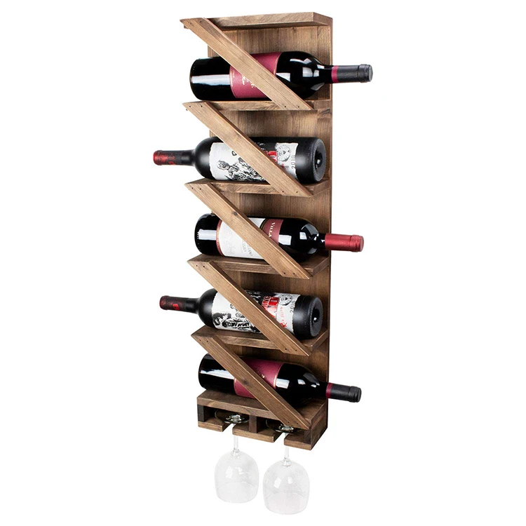 High Quality Wooden Wine Accessories Wall Wine Rack
