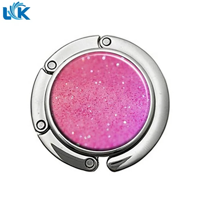 Ladies Ornament Fashionable Beautiful Foldable Handbag Purse Table Hook Bag Hanger