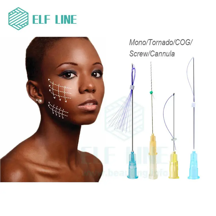 2021 Korea fox eye V Line Medical Korea PDO/PCL/PLLA Face Thread Lift with High Quality