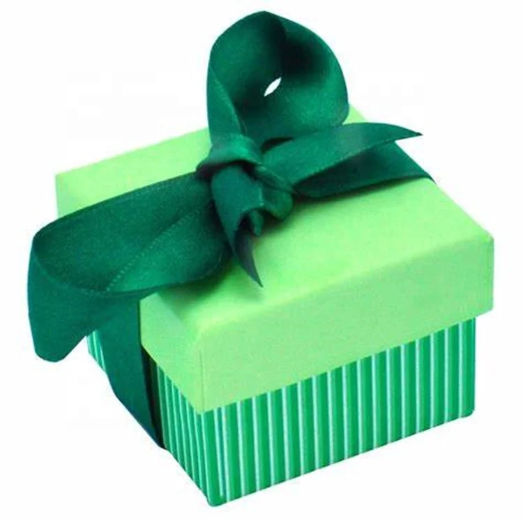 Luxury green custom wedding paper ring packaging box with ribbon gift boxes necklace earring bracelet ring jewelry box
