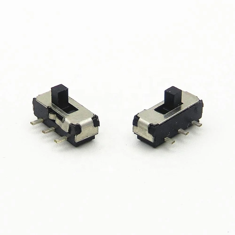 2p2t 6V Smd Smt 2 Position 6 Pin Mini Small Right Angle Smt Type Micro Sliding Switch