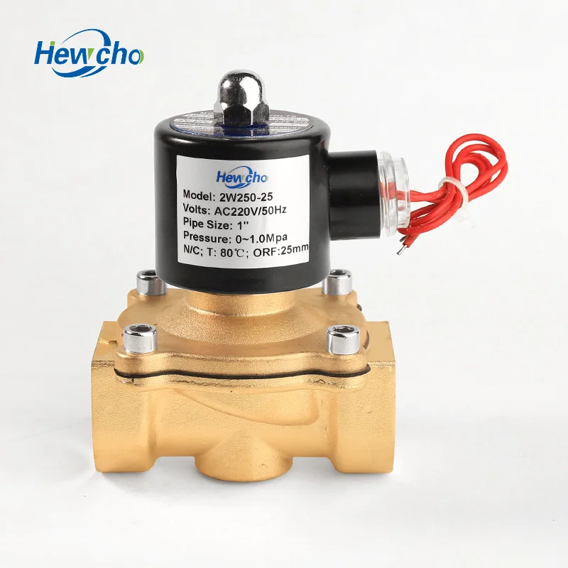 
2W250-25 Big Flow Brass Direct Acting 1 Inch water Solenoid Valve 