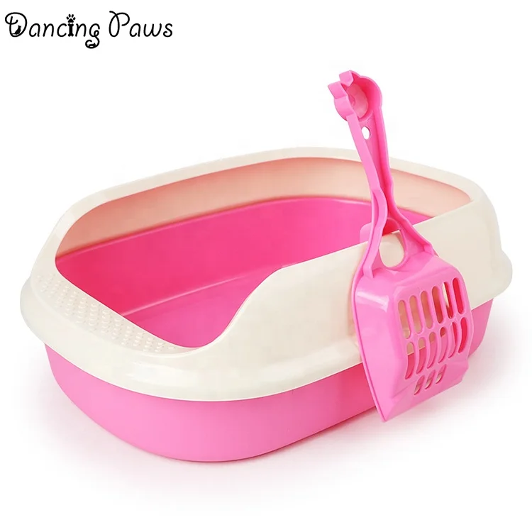 Semi-enclosed Anti-cracking polyester double-layer bottom crack-proof cat litter box toilet size S