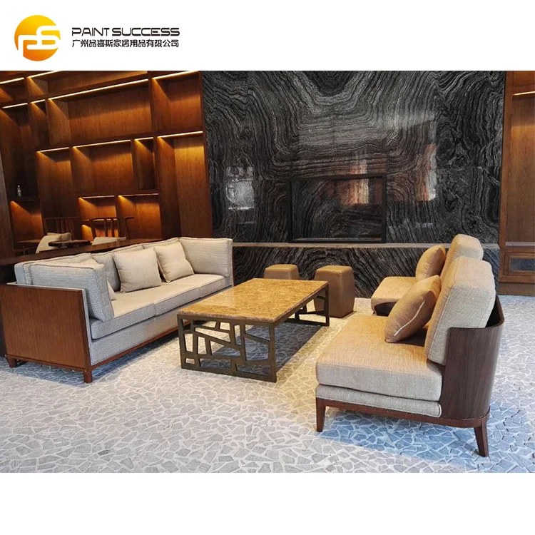 Custom Made Luxury Hotel Lobby Furniture Set, Hotel Lobby Sofa