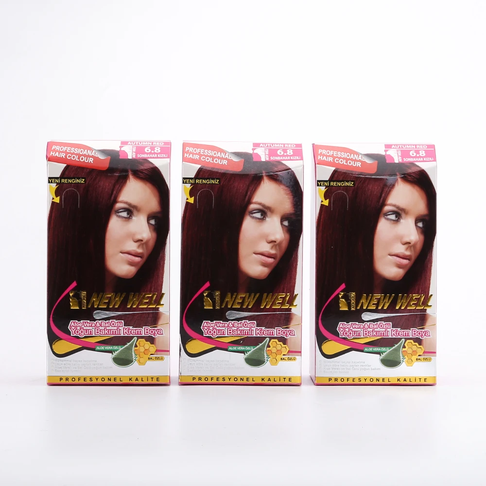 
Professional hair dye cream (red night,eggplant purple,gold caramel,black OEM&ODM color) 