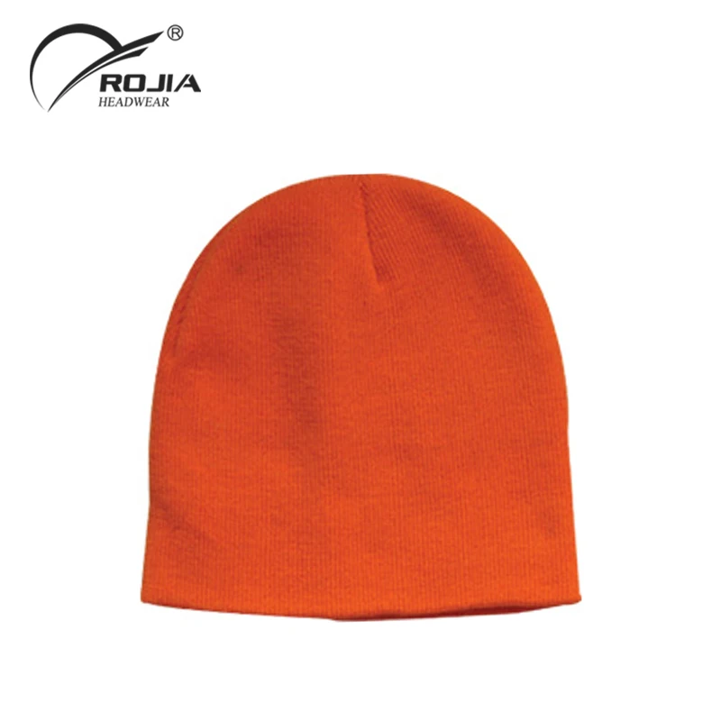 Advertising Promotions Unisex Custom Logo Embroidery Winter Knitted Beanie