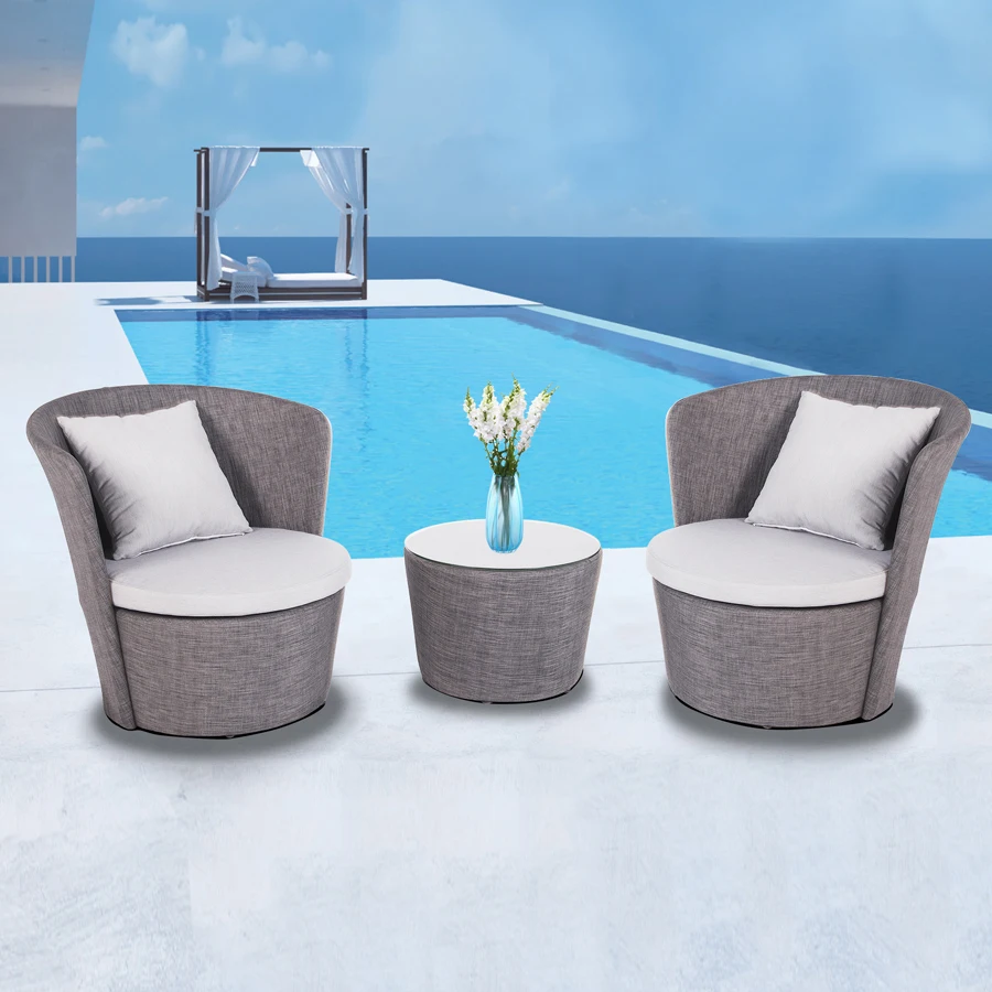 KT Outdoor patio Contract Commercial  Garden Furniture chair set for hotel restaurant designer