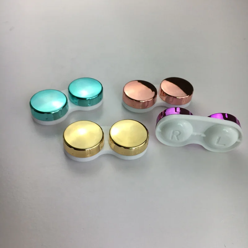 Luxury contact lens double case  with Custom printing LOGO  CL-M003