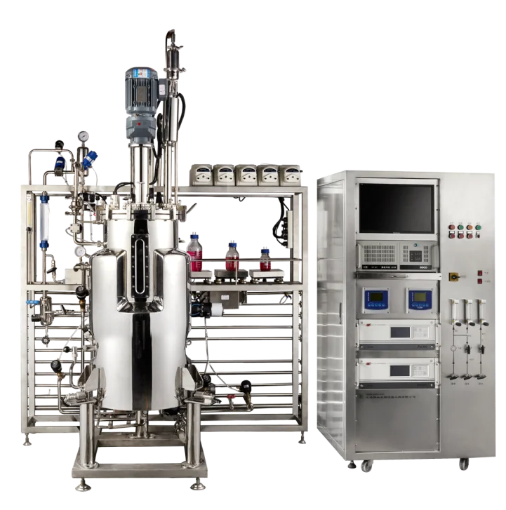
hot sale machine 50L/100L/200L/500L/1000L double jacket hydrothermal synthesis 100l fermenter with fermentation tank 