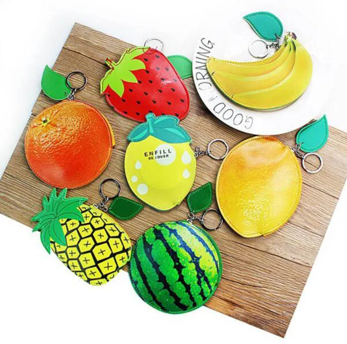 Wholesale  coin purse fruit shaped coin purse