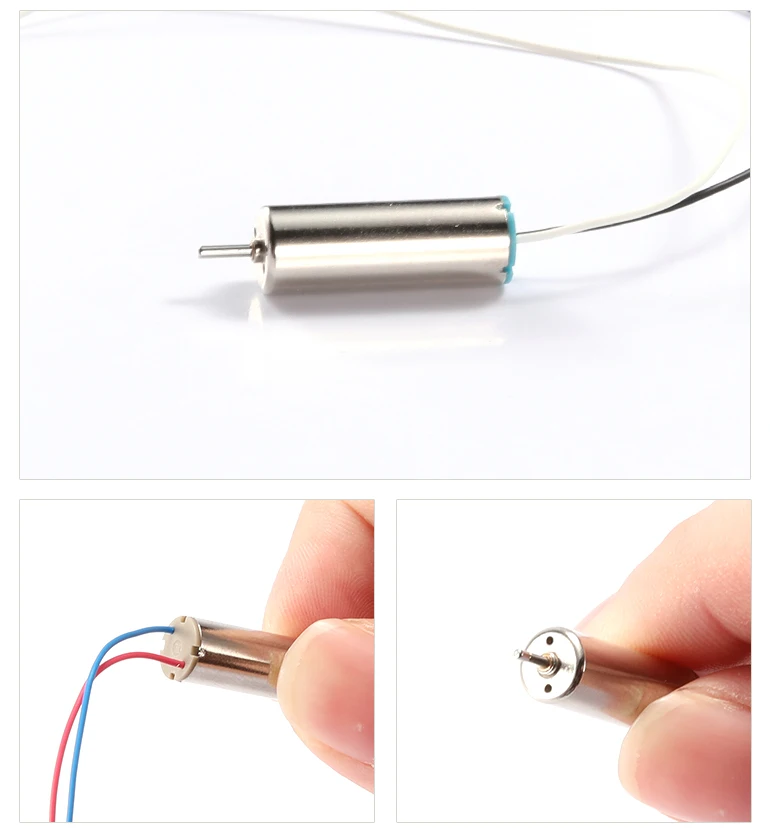 JL-0720 DIY SMALL ELECTRICAL MOTORS  7x20mm  DC 4.2V 43000RPM 70mA Coreless Motor